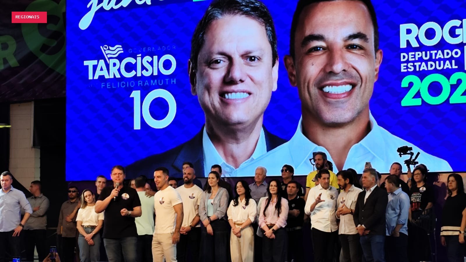 Tarcísio inicia campanha em Osasco com presença de 14 prefeitos e lideranças partidárias
