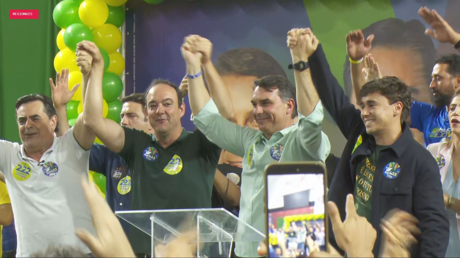 Flávio Bolsonaro diz que tem apoio de Roscoe e Cleitinho em MG e defende equilíbrio fiscal para melhorar