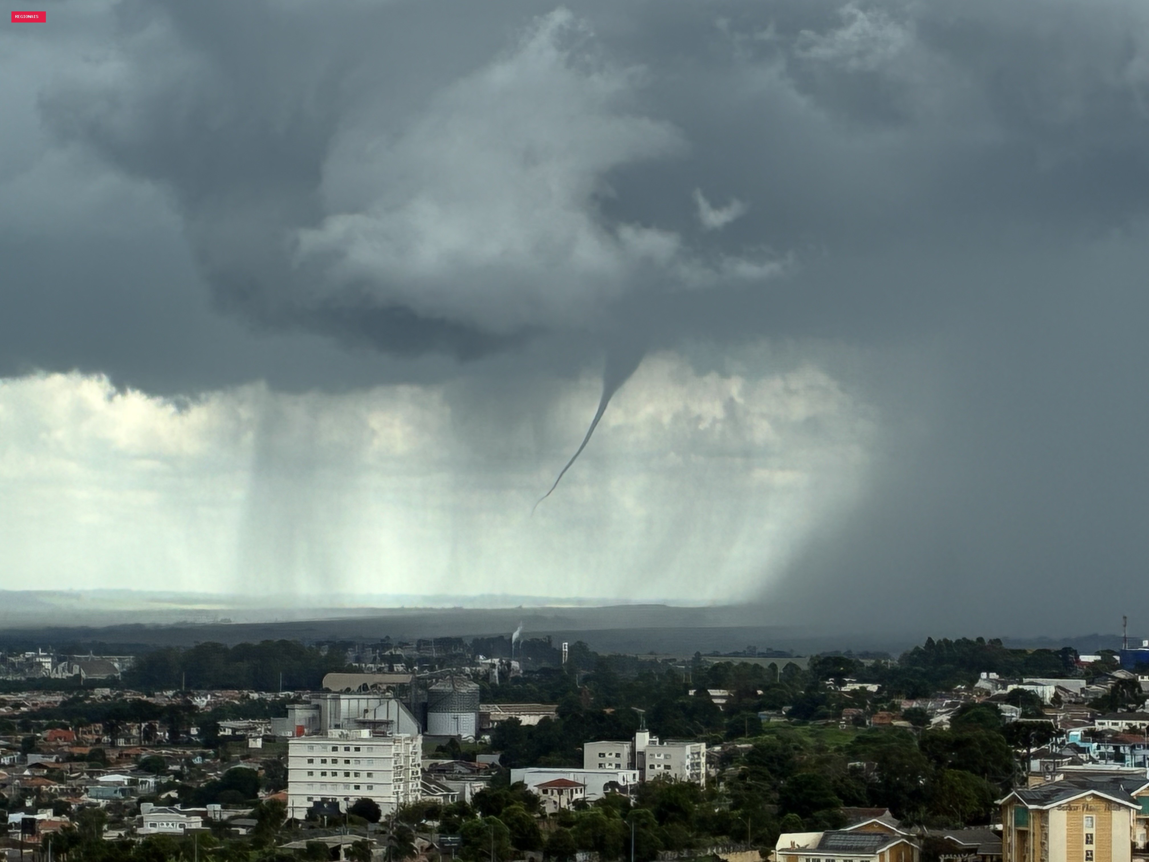 Tempo 'vira' e parte do Paraná recebe novo alerta de tempestades intensas