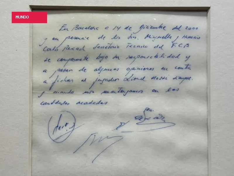 Morre Jorge Messi: a história do guardanapo em que o pai de Messi assinou com o Barcelona o acordo que