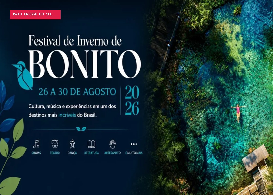 Festival de Inverno une cultura e natureza em Bonito