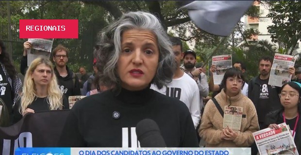 Vivian Mendes, candidata ao governo de SP pela UP, promete priorizar combate à violência contra mulheres