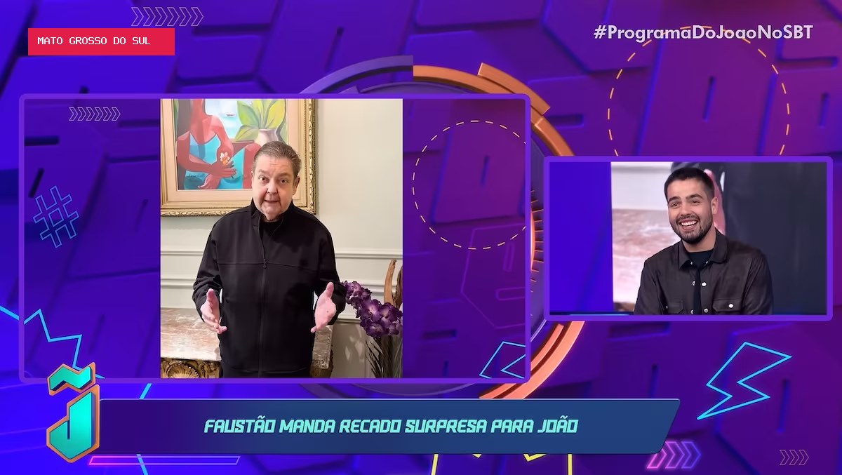 Faustão faz homenagem ao filho João Silva em programa do SBT