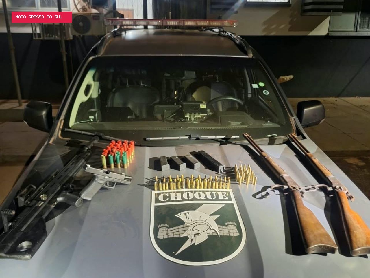 Militar do Exército é denunciado por moradores e acaba preso com arsenal escondido em sítio de MS