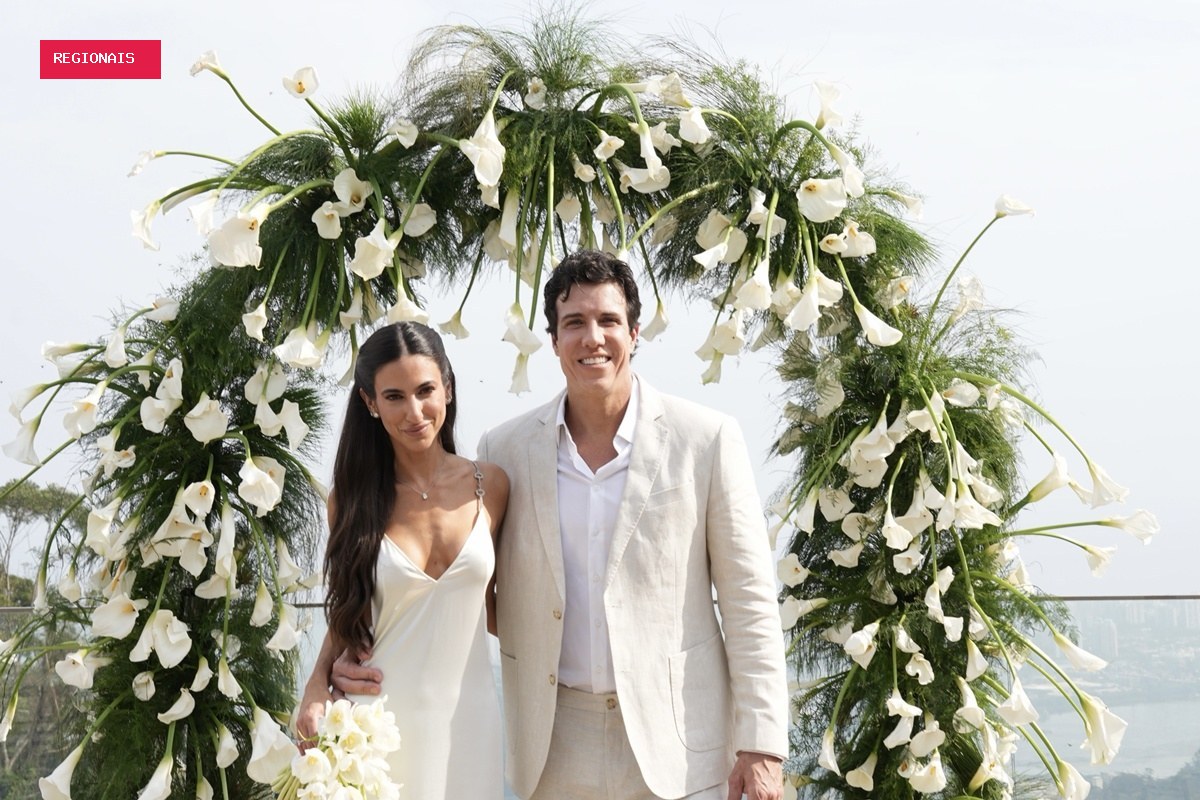 Luiza Sobral e Felipe Reif celebram casamento civil no Rio de Janeiro
