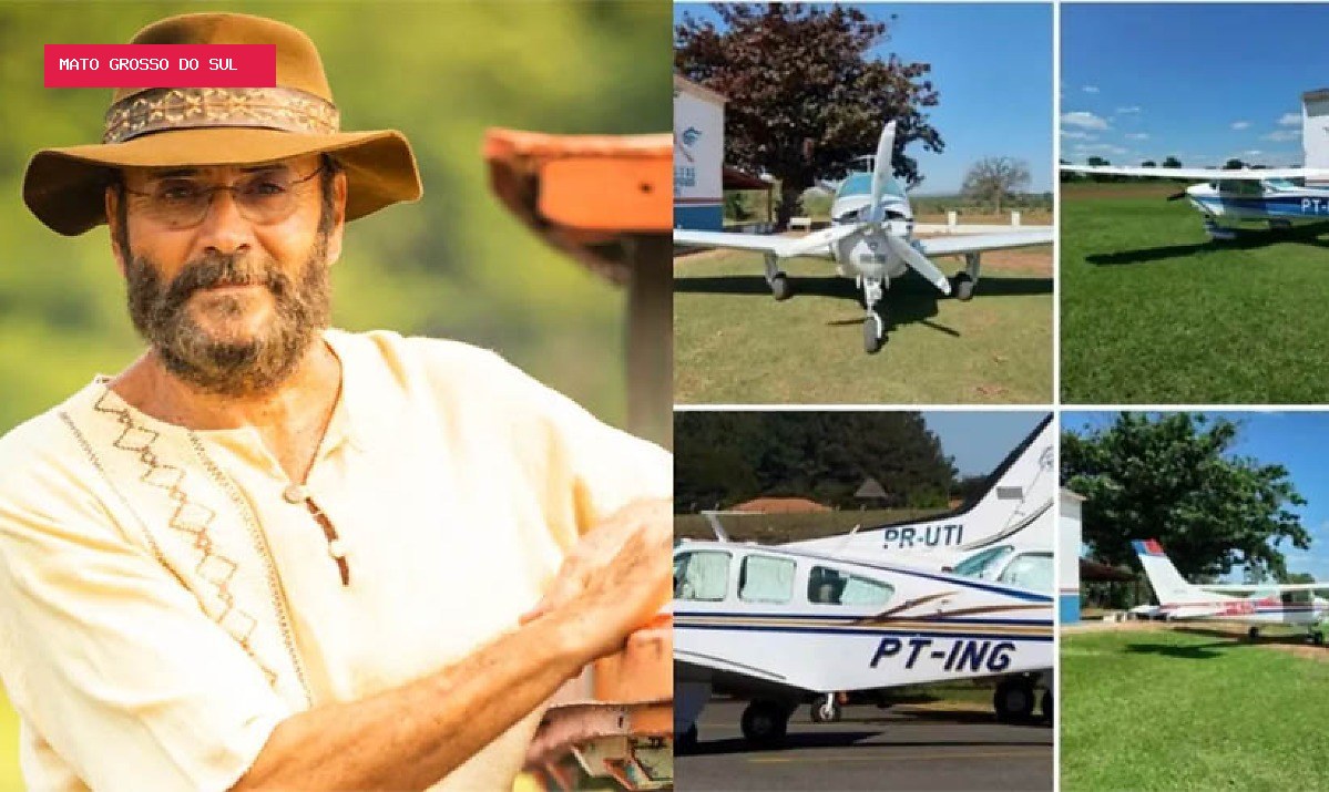 Aviões roubados há quase 5 anos, incluindo o de Almir Sater, são encontrados na Bolívia