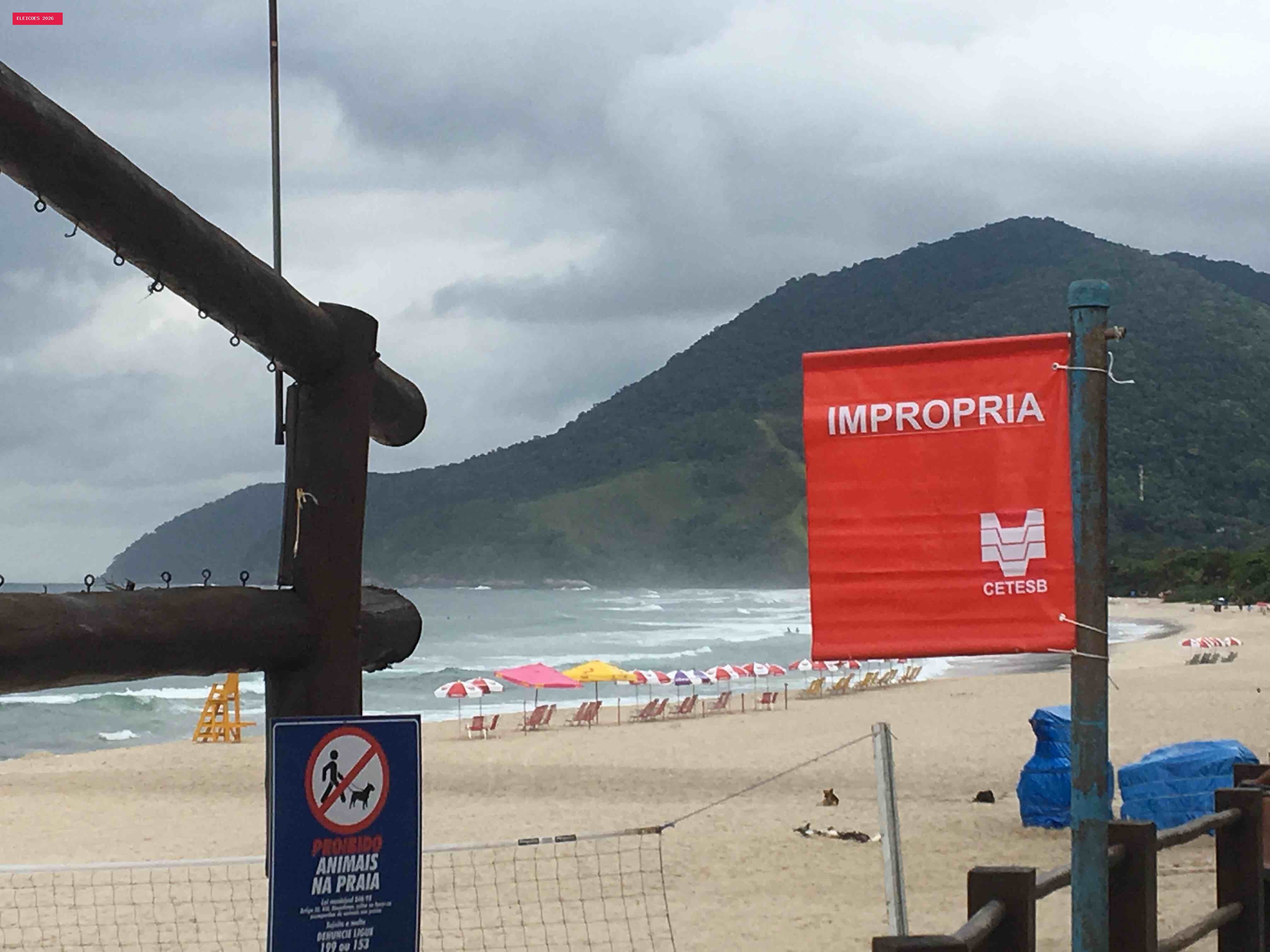 Em meio a alerta de ciclone, litoral de SP tem 29 praias impróprias neste fim de semana; veja a lista