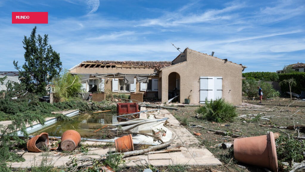 Tornado raro atinge cidade no sul da França deixando dezenas de feridos e desabrigados