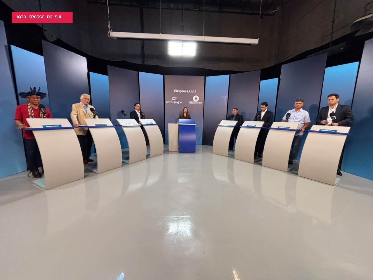 Sem Riedel, 1º debate entre candidatos ao governo de MS foca em ataques à atual gestão