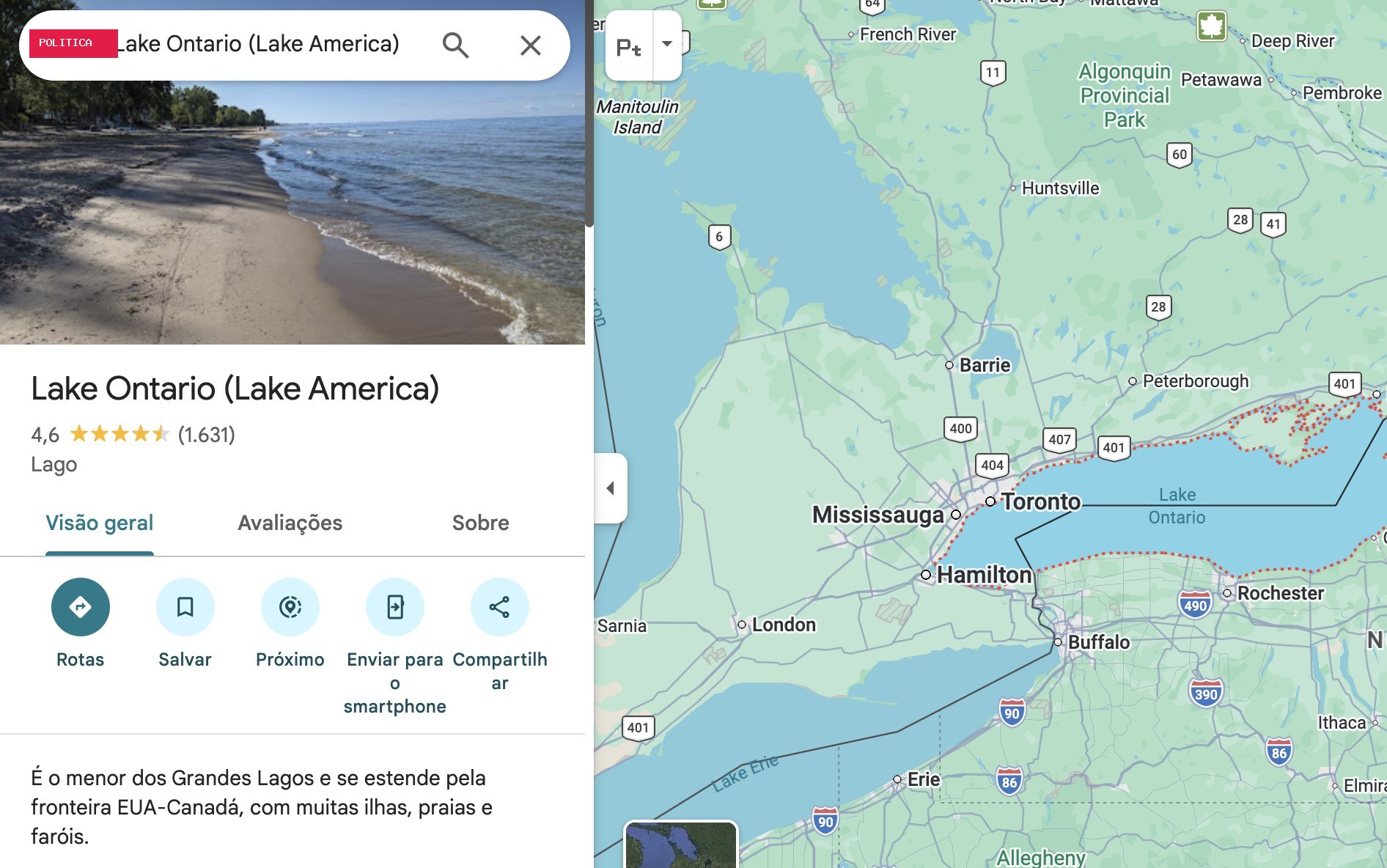 Google Maps cede a Trump e já mosta lago América e golfo da América