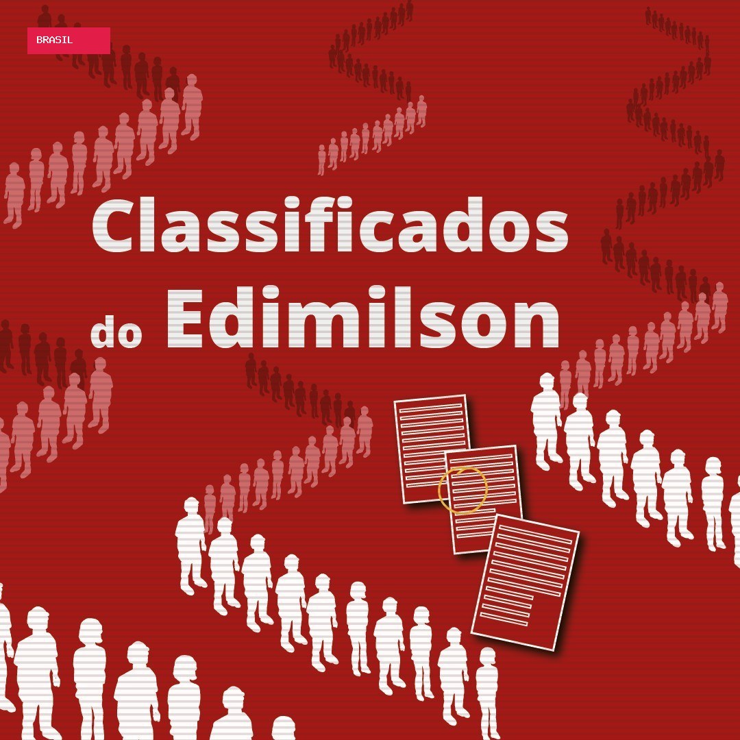 Classificados do Edimilson: as vagas de emprego da semana de 24 a 28 de agosto