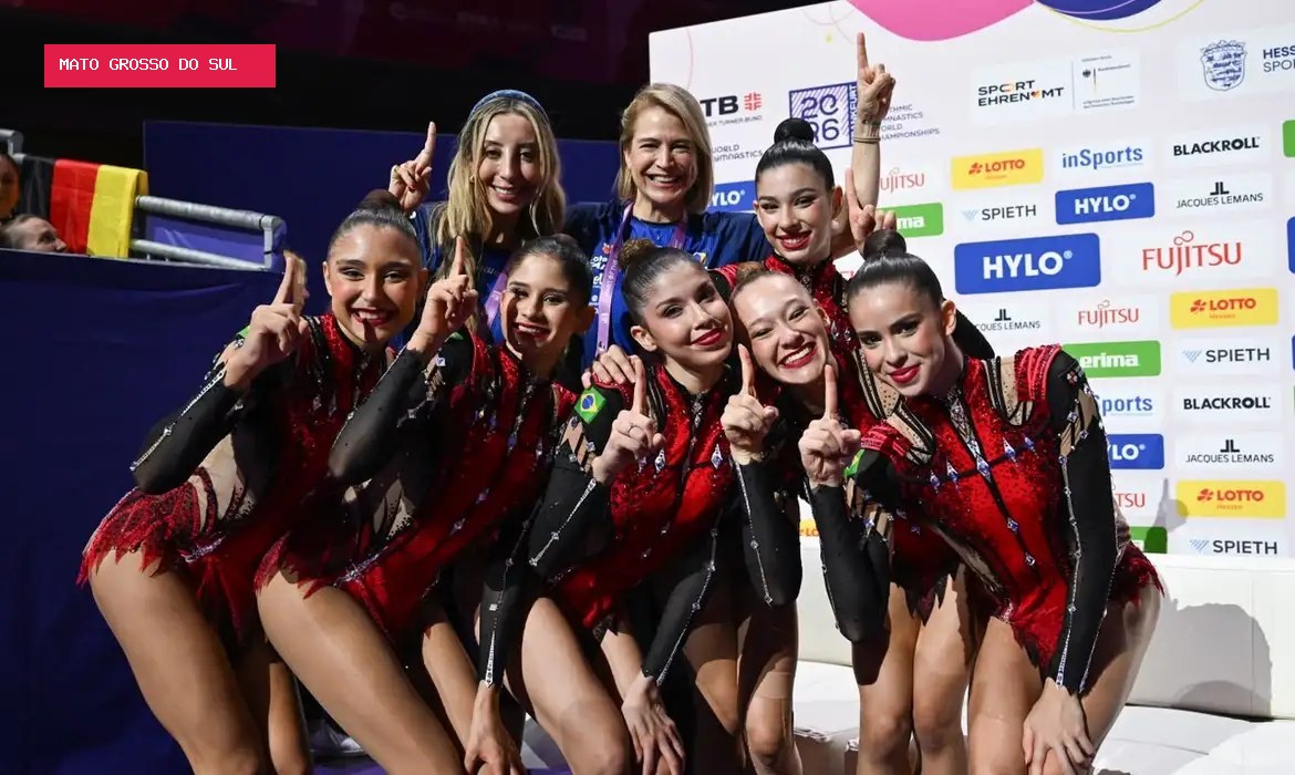 Brasil conquista dois ouros inéditos no Mundial de ginástica rítmica