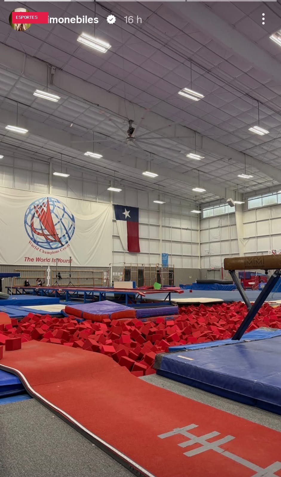De volta? Simone Biles posta em ginásio e deixa no ar retorno aos treinos