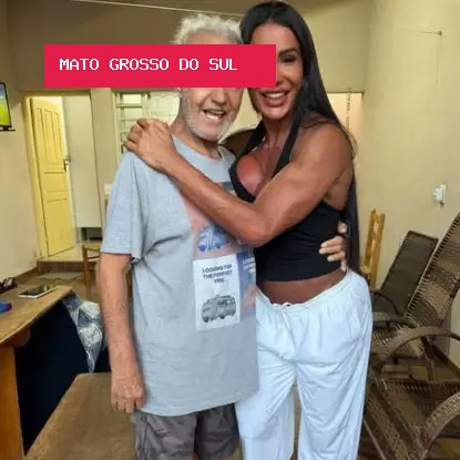 Gracyanne Barbosa se reconcilia com o pai em viagem a MS