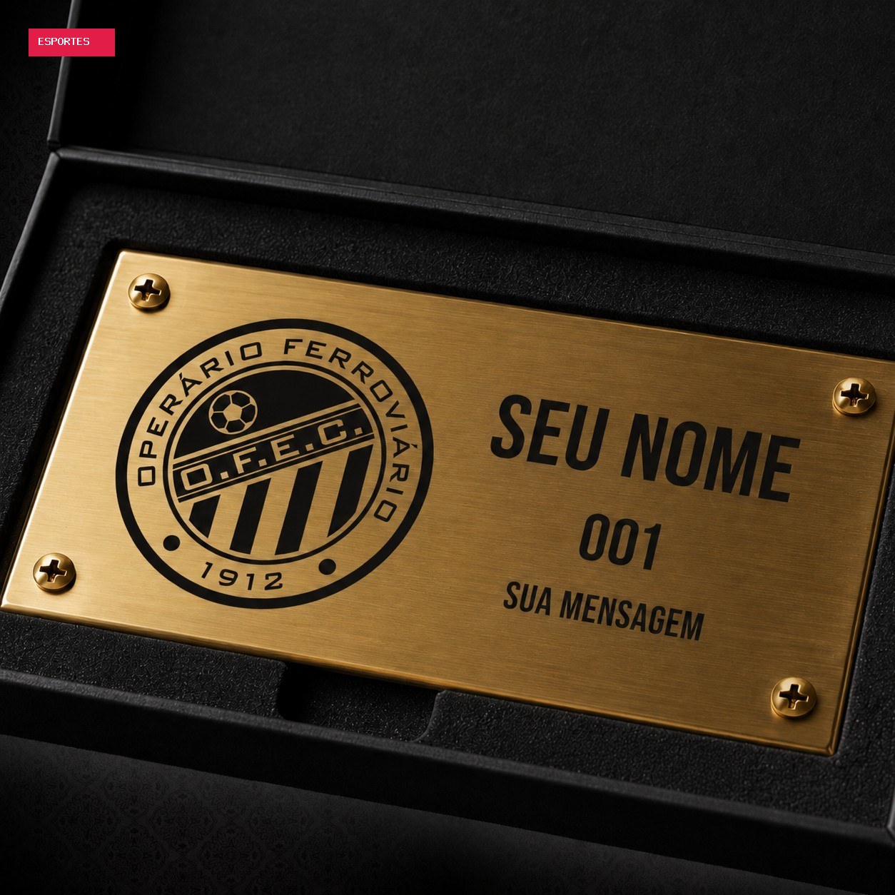 Operário-PR anuncia venda de placas personalizadas em ação para novo estádio