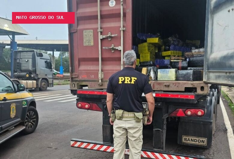 PRF apreende quase 6,8 toneladas de maconha em caminhão na BR-163