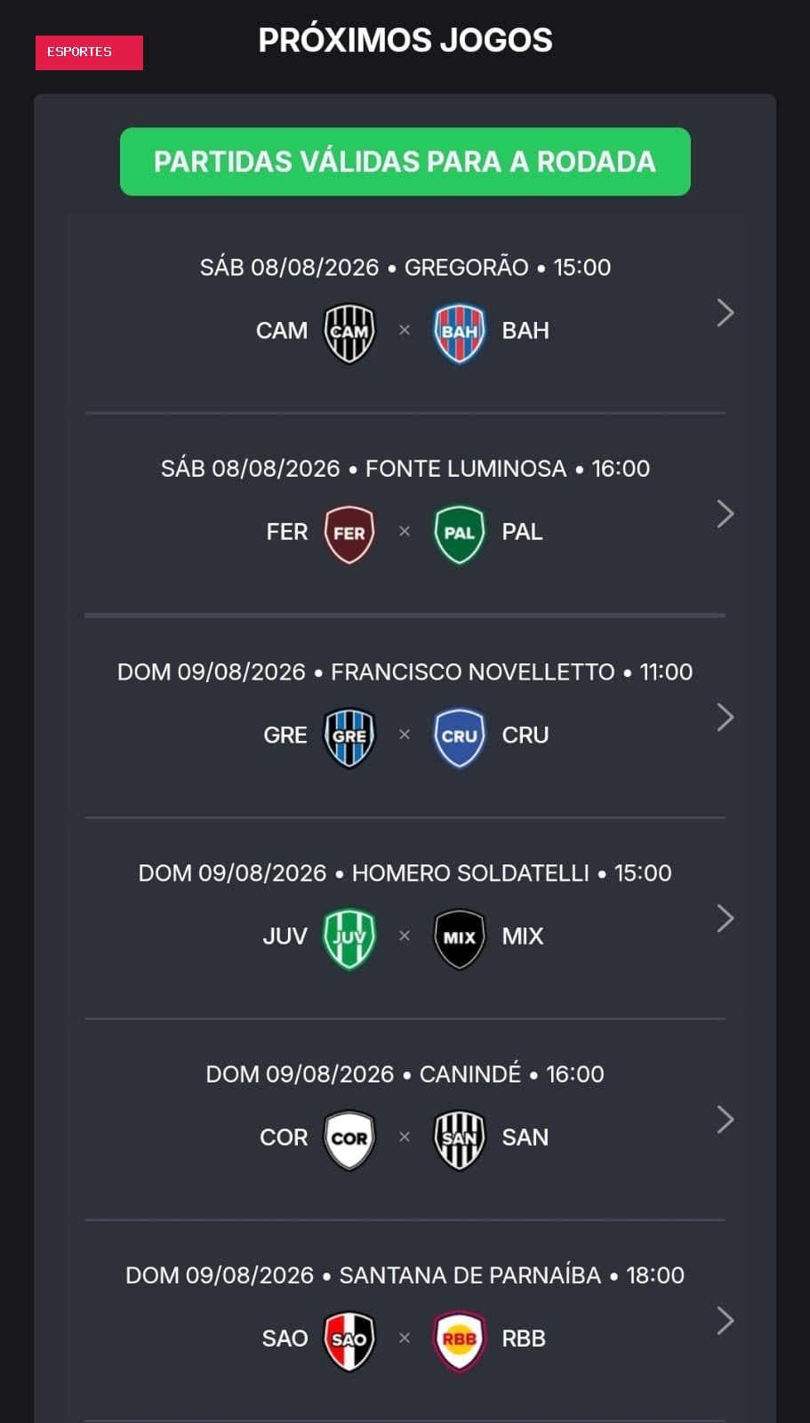 Cartola Feminino: mesmo adiado, Bota x Flu não vale para a rodada #15