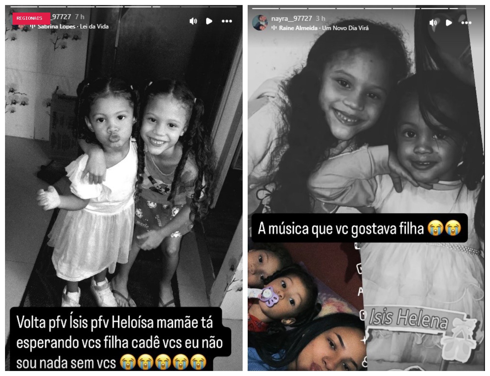 Mãe de meninas mortas pelo pai em SP desabafa nas redes sociais e diz que faria tudo diferente: 'Eu não sou