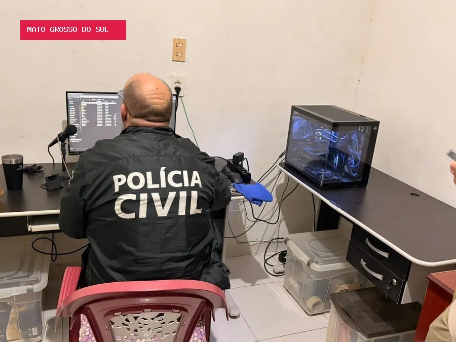 Homem é preso com 3 mil arquivos de abuso sexual infantil em Campo Grande
