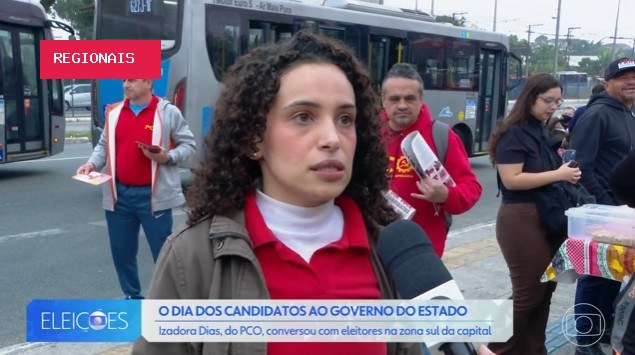 Izadora Dias, candidata ao governo de SP, defende redução da jornada de trabalho e reestatização de