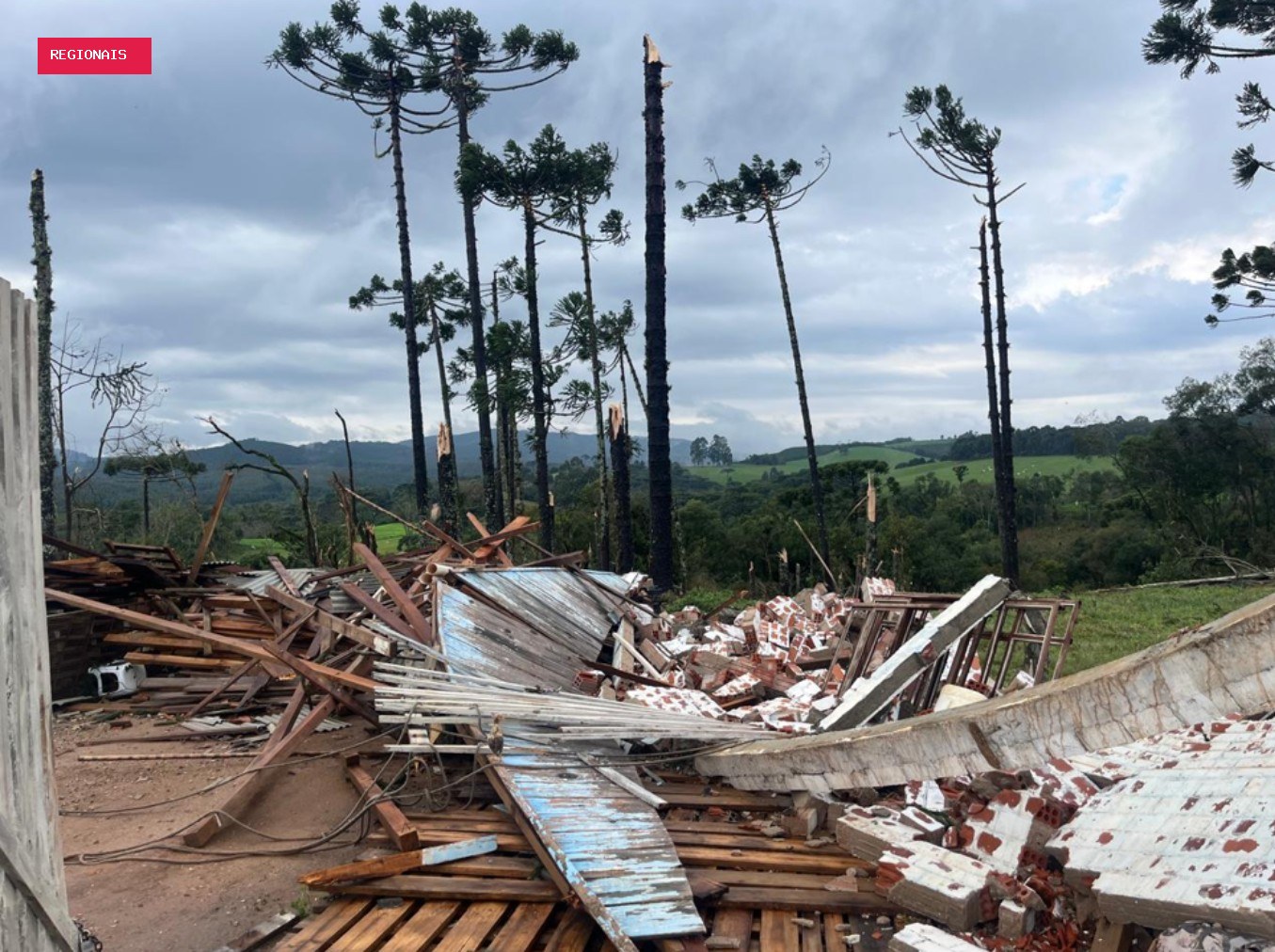 Após tornado, Paraná recebe alerta de tempestades com raios e ventos de até 85 km/h