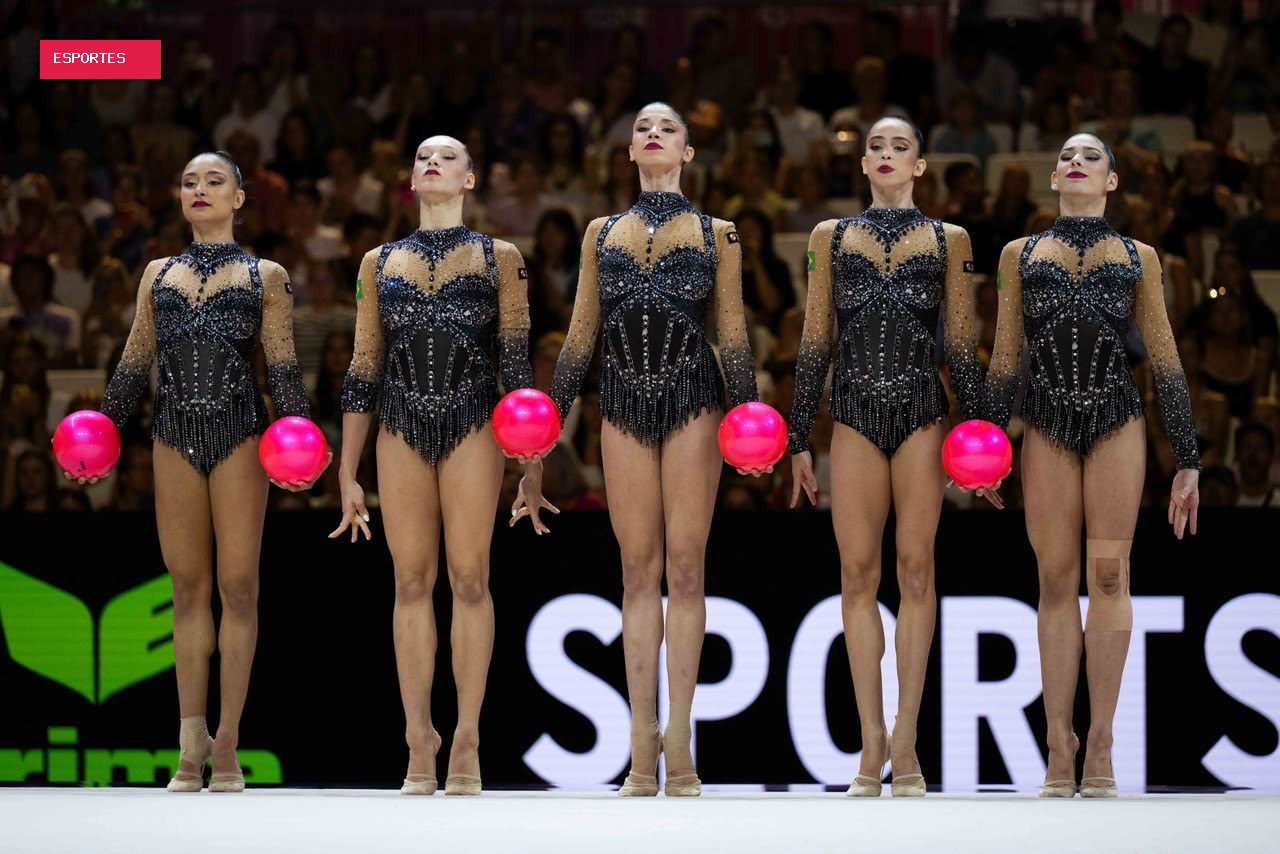 Brasil conquista ouro inédito no Mundial de ginástica rítmica com maior nota do mundo em 2026