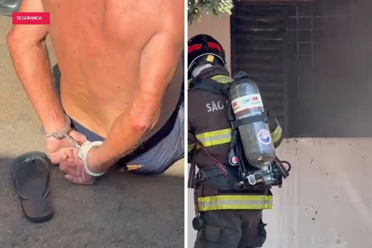Idoso é preso por violência doméstica e tentativa de incendiar casa onde vivia com a vítima no interior de