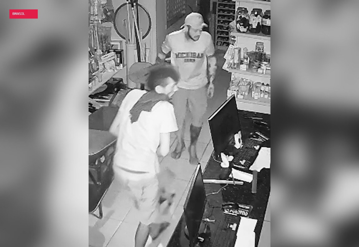 Criminosos invadem loja de construção, arrancam bebedouro e causam alagamento no TO; VÍDEO