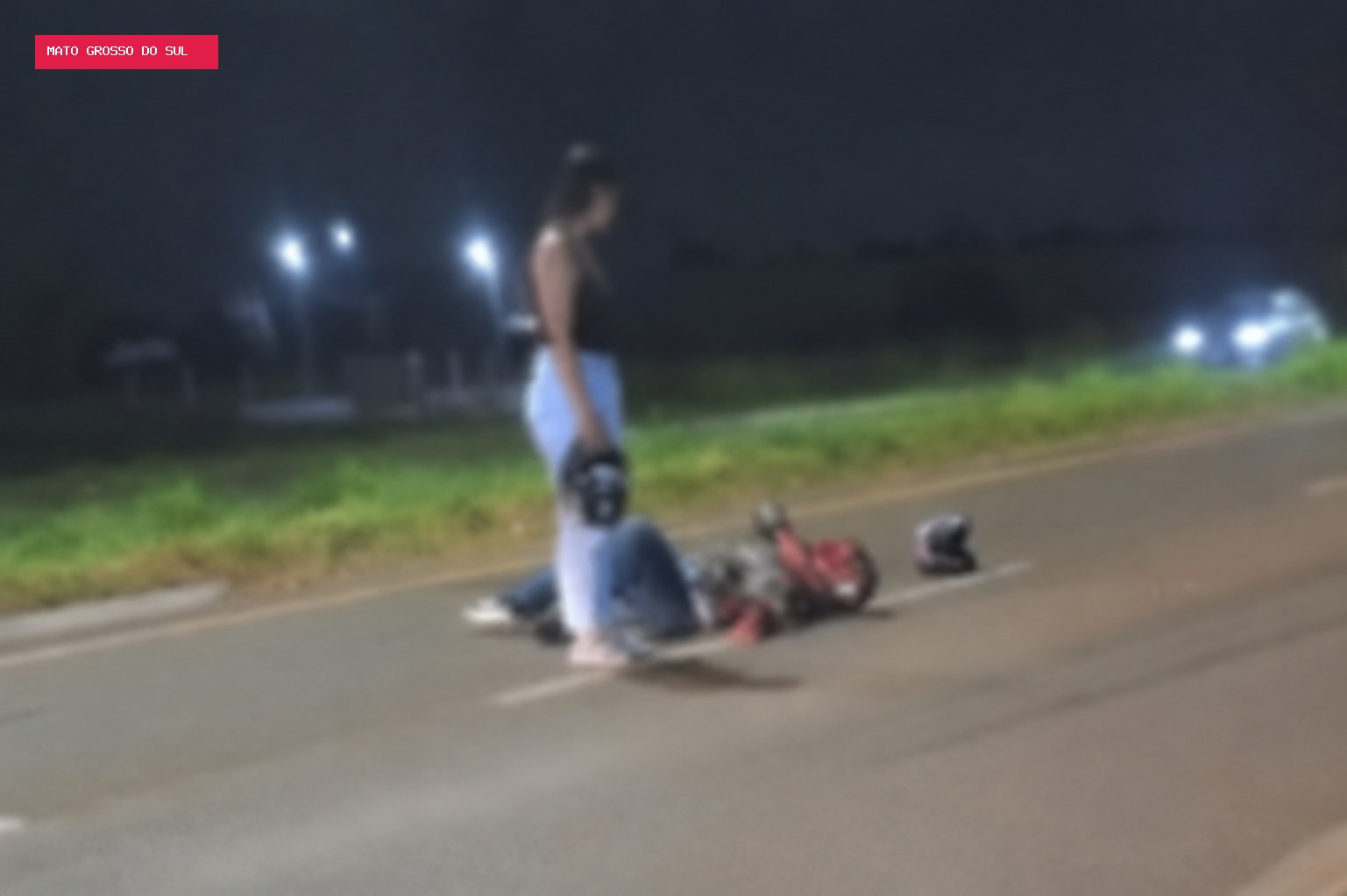 Acidente entre Harley-Davidson e moto paraguaia deixa um morto na rodovia