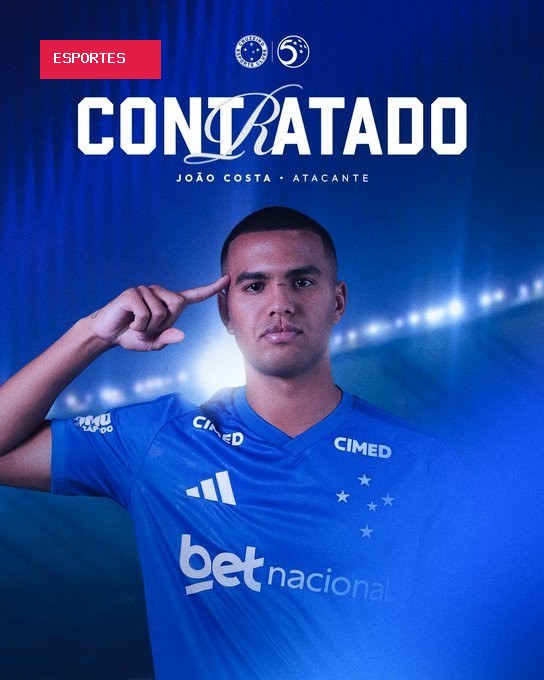 Cruzeiro anuncia João Costa, ex-Corinthians e Roma