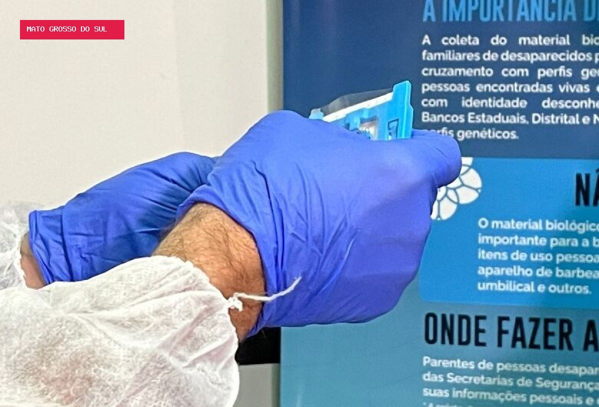 Coleta de DNA para identificar desaparecidos começa nesta segunda em Mato Grosso do Sul