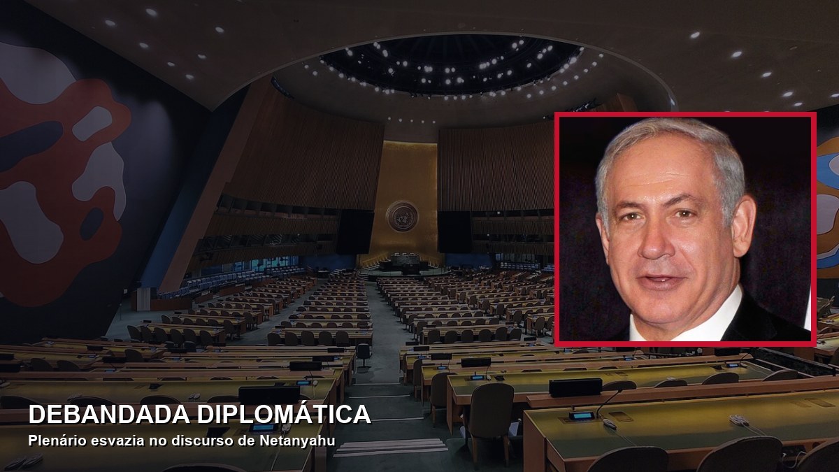 Debandada diplomática: Netanyahu e plenário esvaziado na ONU