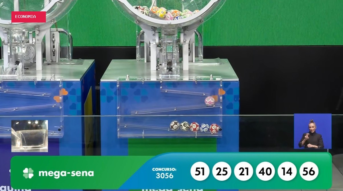 Mega-Sena 3056 acumula e prêmio vai a R$ 85 milhões; confira os números sorteados