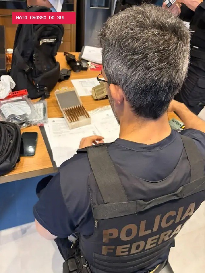 Polícia Federal apreende armas em investigação sobre registro irregular de CAC em Mato Grosso do Sul