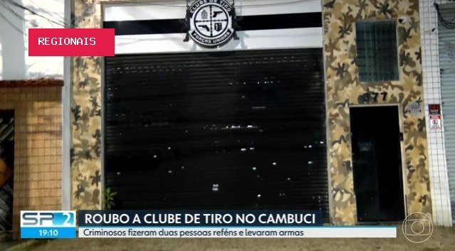 Polícia procura quadrilha que roubou armas de clube de tiro no Cambuci, no Centro de SP