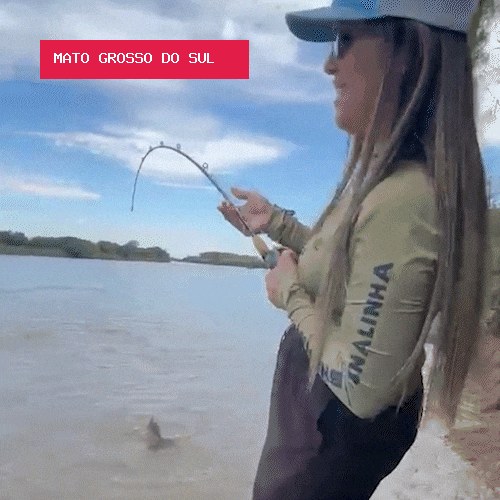 Pintado de 1,53 metro pescado no Rio Dourado garante recorde feminino de captura