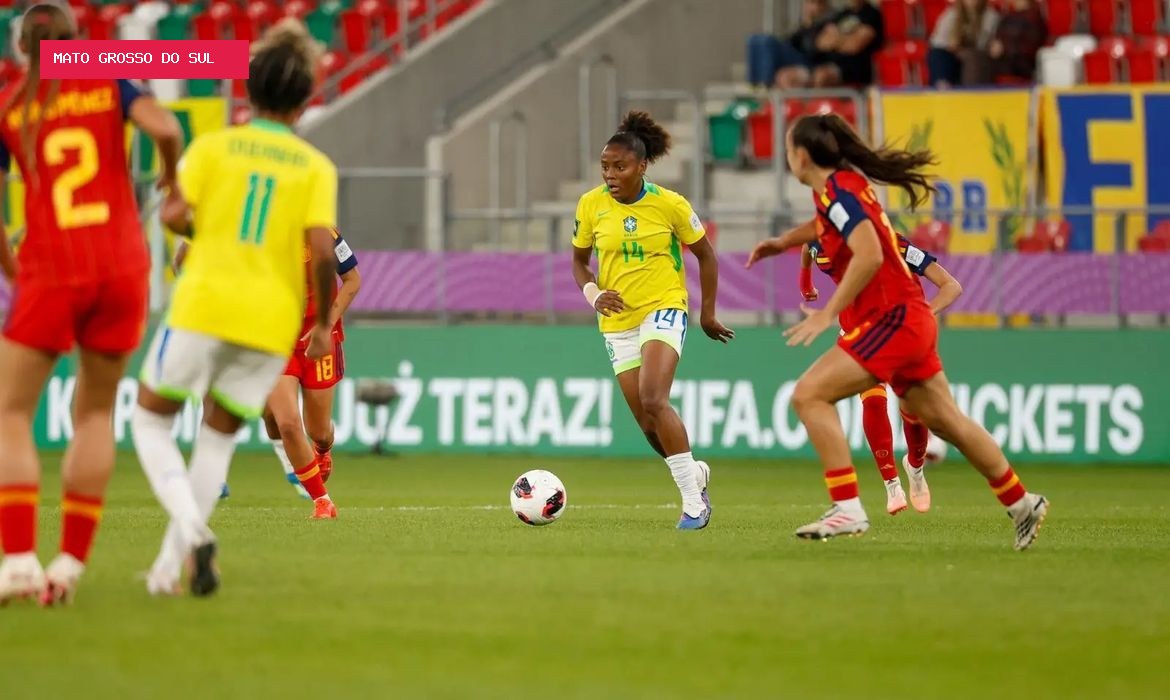 Brasil perde para Espanha e cai nas quartas da Copa Feminina Sub-20