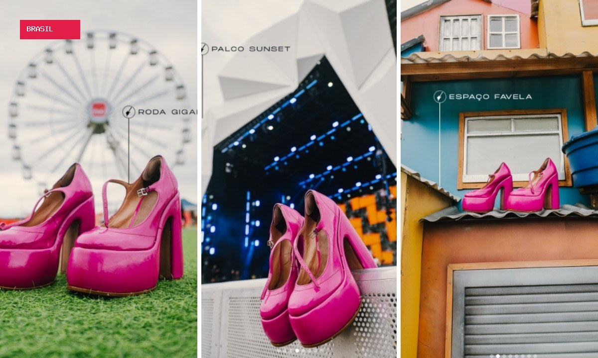 'Cinderela do Rock in Rio': mulher que perdeu sapato rosa-choque no festival resgata o calçado