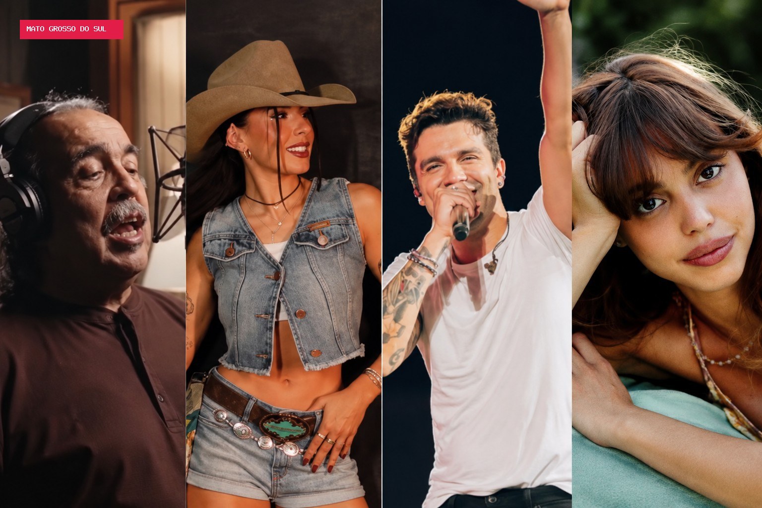 Ana Castela, Luan Santana, Dora Sanches e Guilherme Rondon levam MS ao Grammy Latino 2026