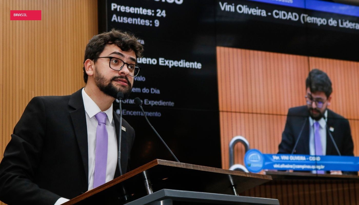 Câmara de Campinas vota cassação de Vini Oliveira por quebra de decoro