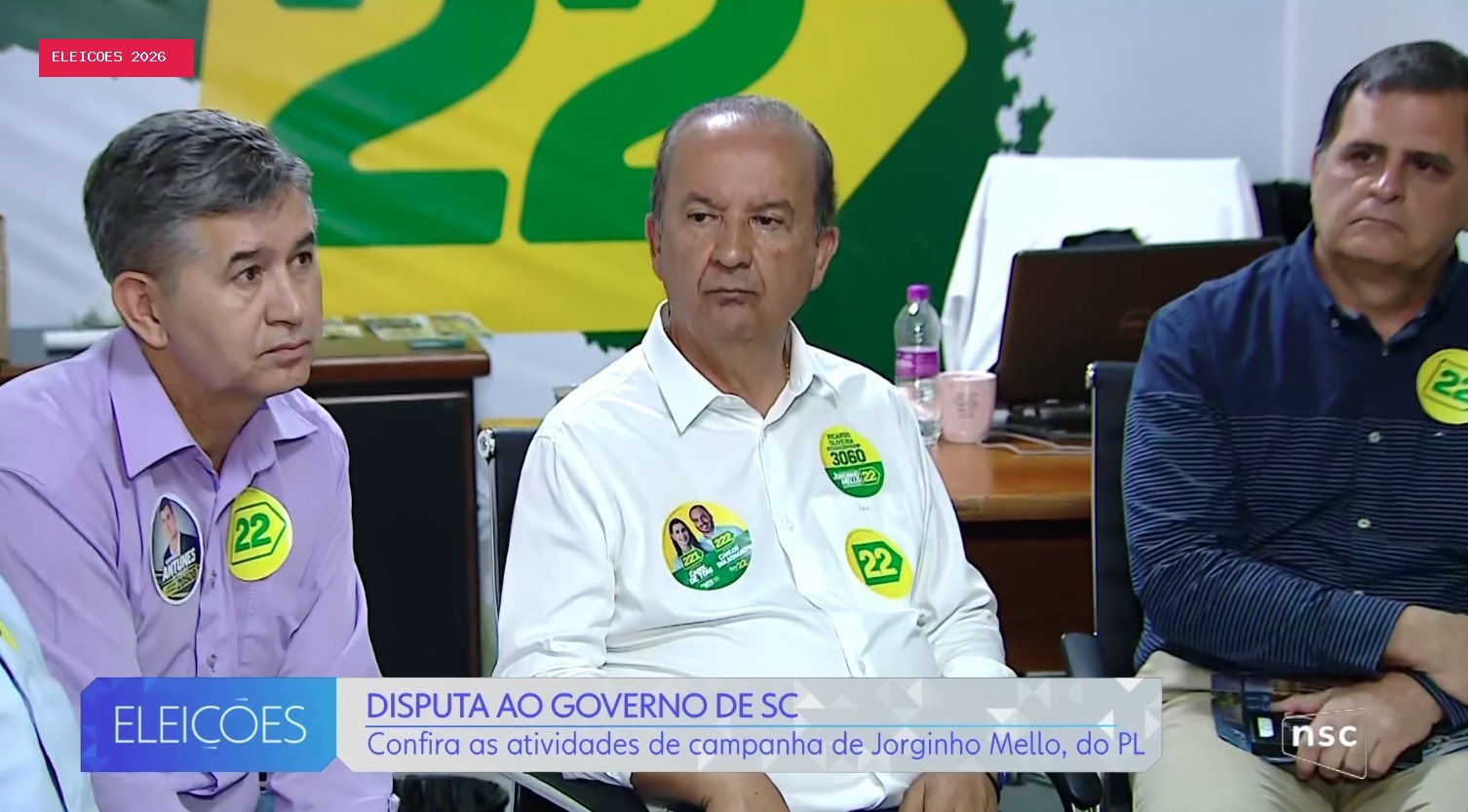 Eleições 2026 em SC: Jorginho Mello reúne com líderes religiosos, representantes de escolas de samba e
