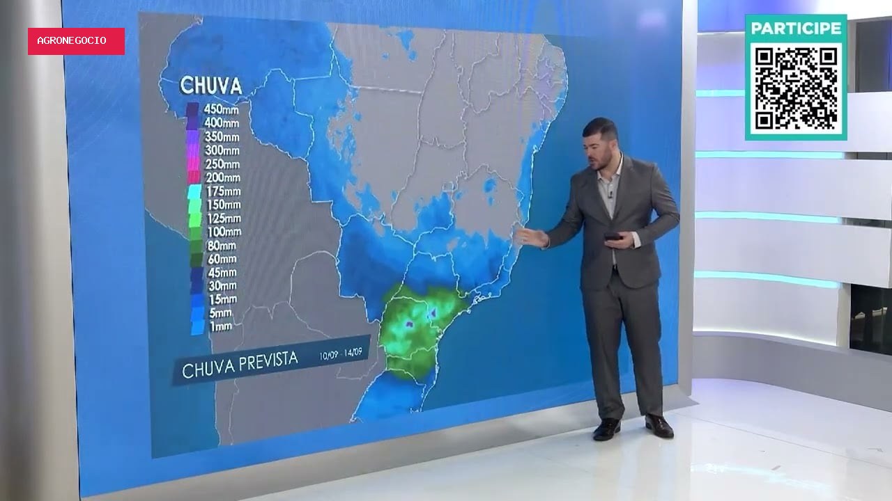 Previsão do tempo indica chuvas e umidade para o plantio da soja