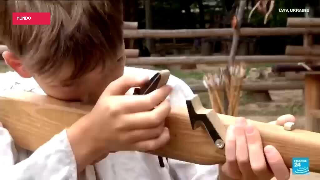 Ukrainian children learn ancient warrior skills amid modern war
