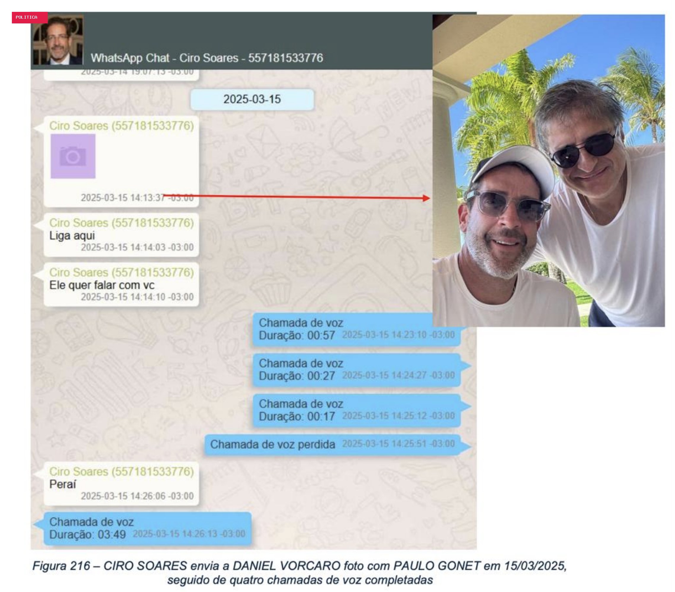 Gonet pediu a Vorcaro para bancar ida do filho para Londres, diz PF