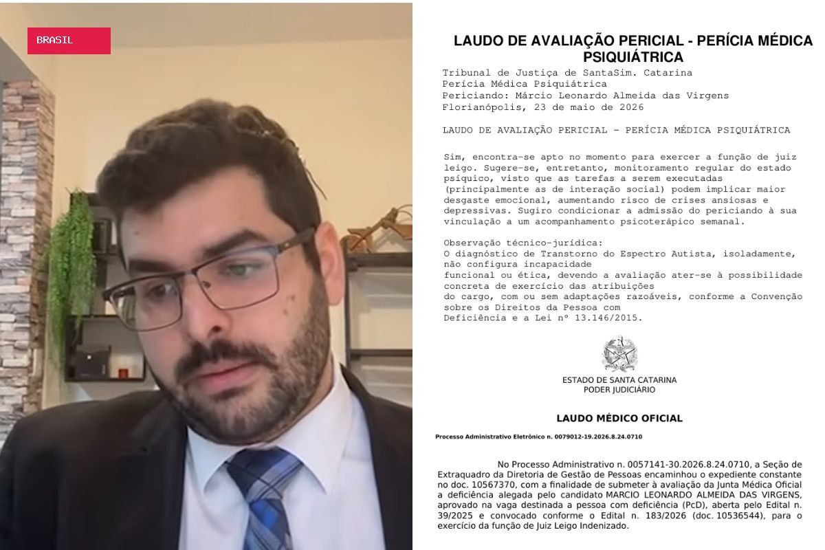 Advogado de Campo Grande aprovado para juiz em SC recorre ao STF após ser barrado por junta médica