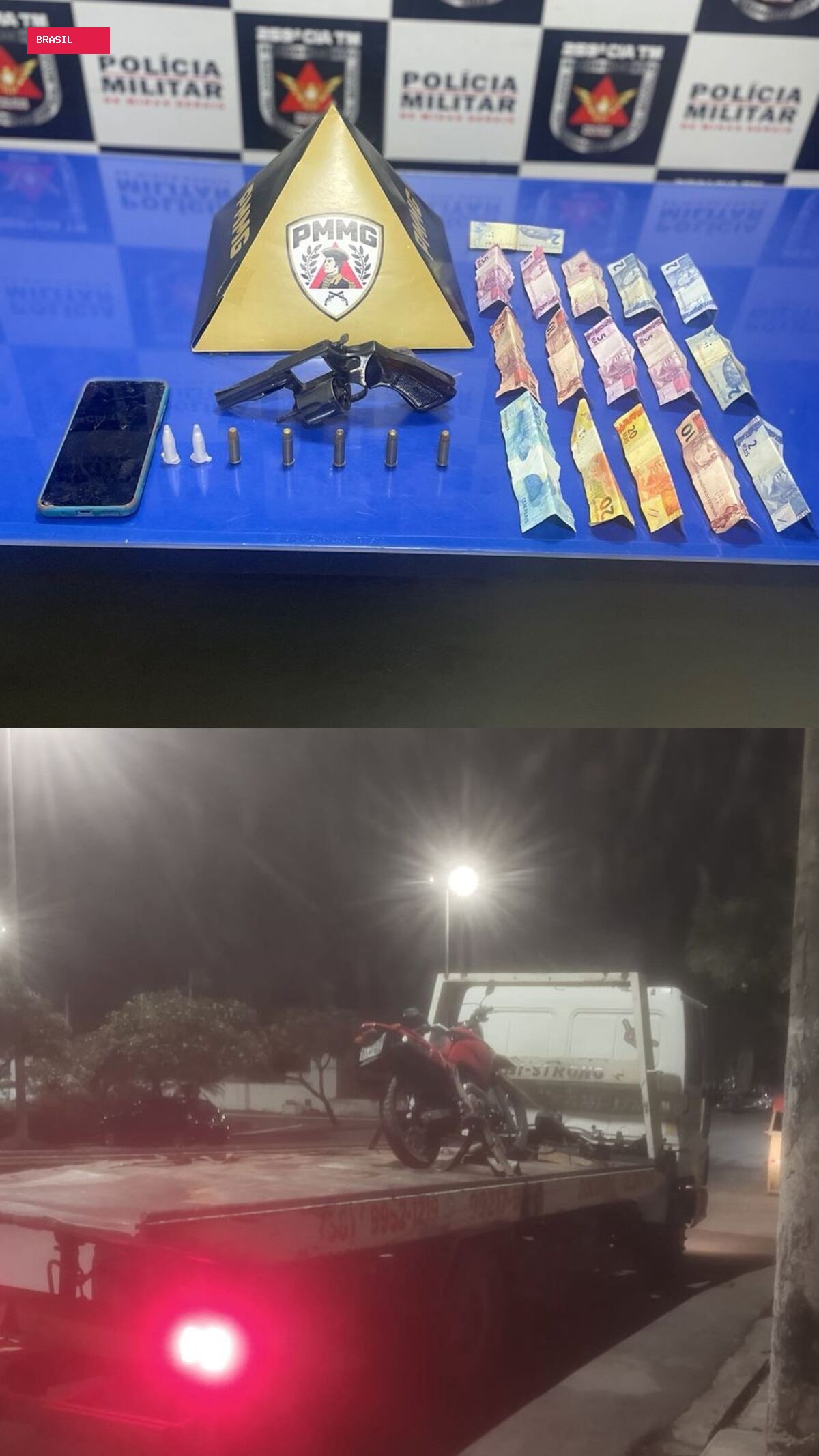 Homem é preso por porte ilegal de arma após fugir com revólver em punho e apontá-lo para policiais em