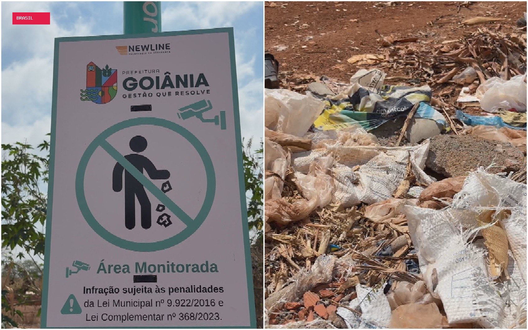 Câmera inteligente monitora quem joga lixo em lugar proibido, em Goiânia; saiba onde