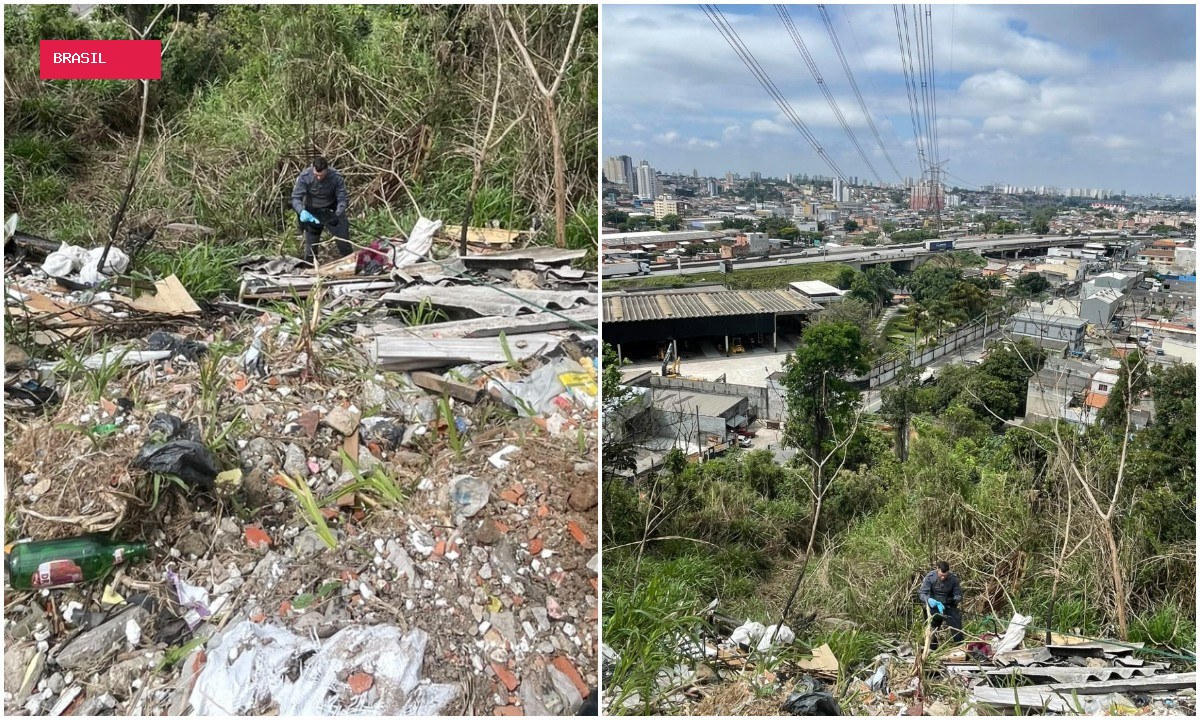 Corpo esquartejado é encontrado dentro de sacos em barranco na Zona Norte de SP