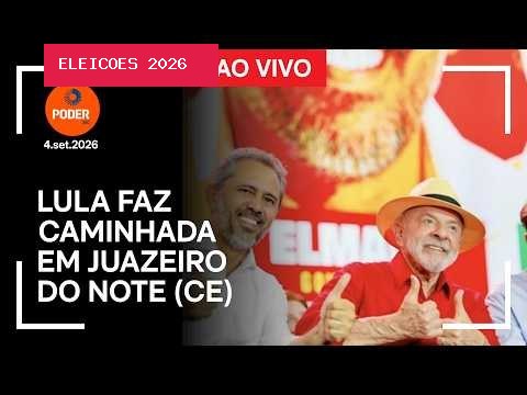 Lula faz ato de campanha ao lado de aliados no Ceará