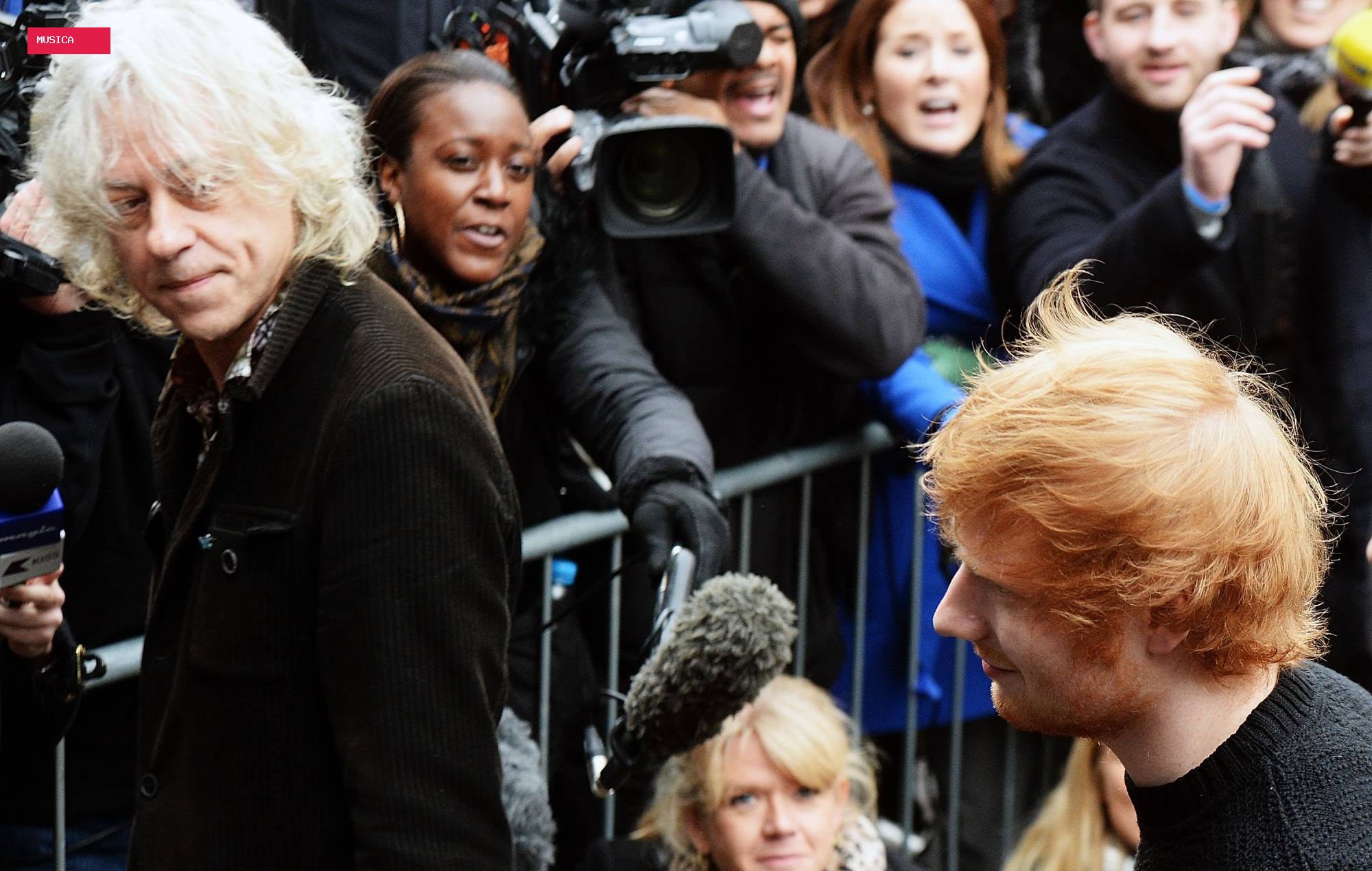 Bob Geldof defends “good man” Ed Sheeran, says he “really admires Macklemore and the guys who walked” amid